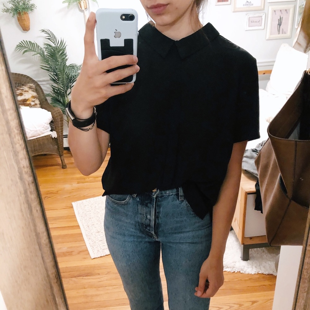 F21 Collared Blouse